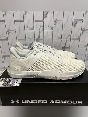 Under Armour UA Tribase Reign 4 Training Shoes CrossFit Workout Gym White 11